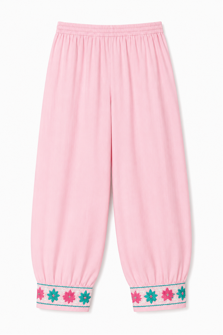 Kashmir Aari cotton Co-Ord Set | Pink